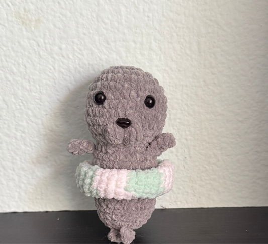 Seal with teal floaty